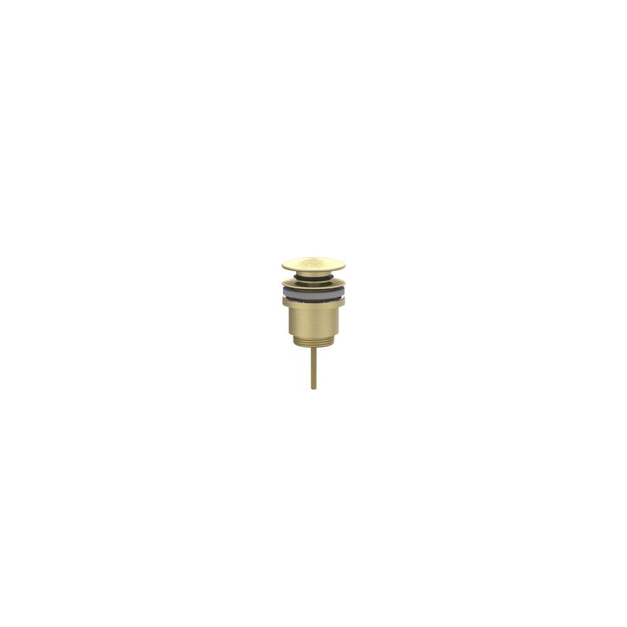 Design afvoerplug 1.1/4" stop&go geborsteld mat goud