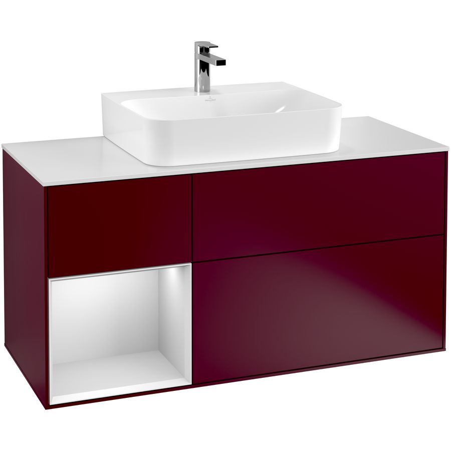 Wastafelonderkast Finion 1200x603x501mm Peony Matt Lacquer G161MTHB
