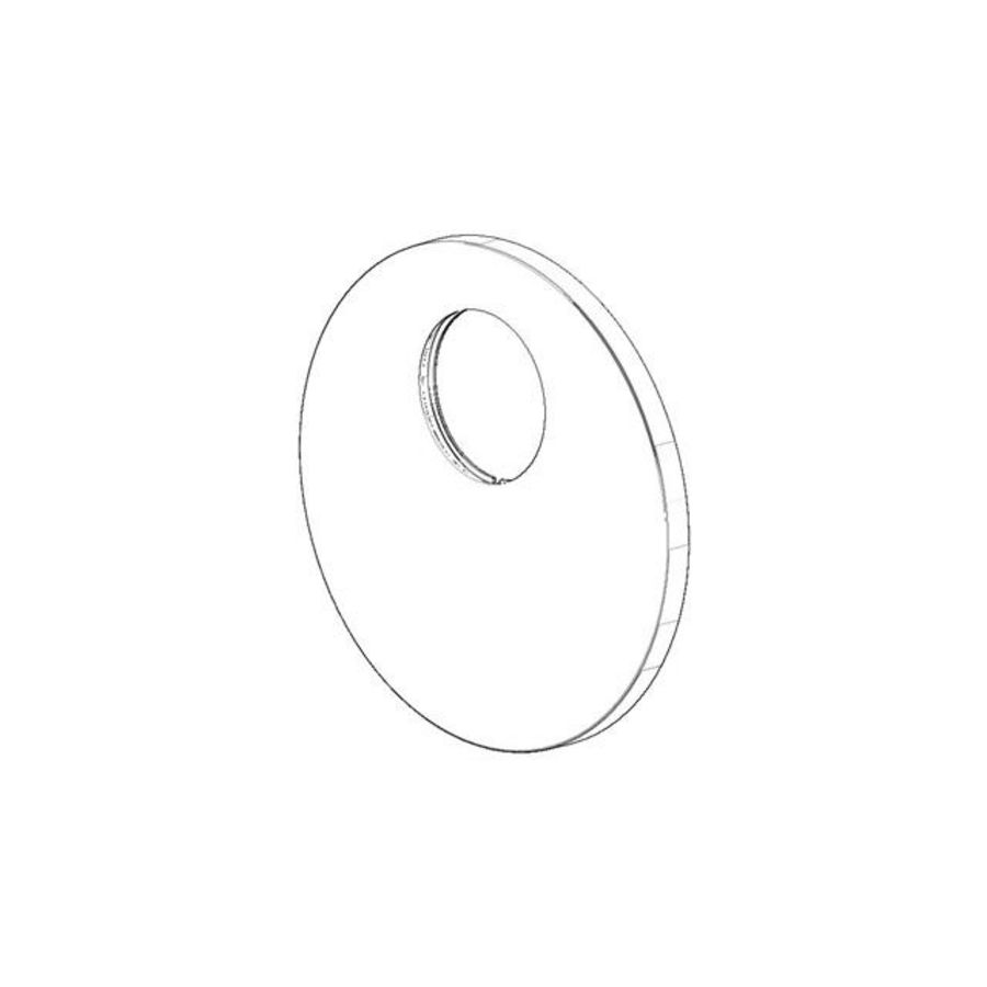 Rozet v. douche 150x9mm chr