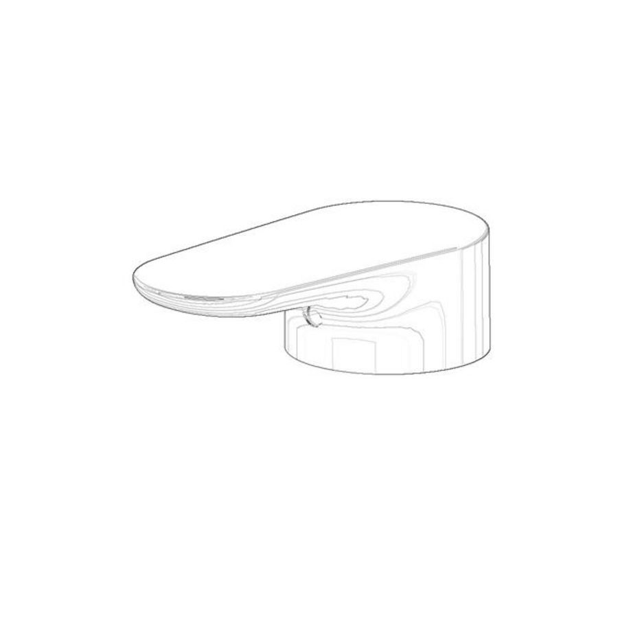 Greep Hendel 51x31x104mm Mat Wit