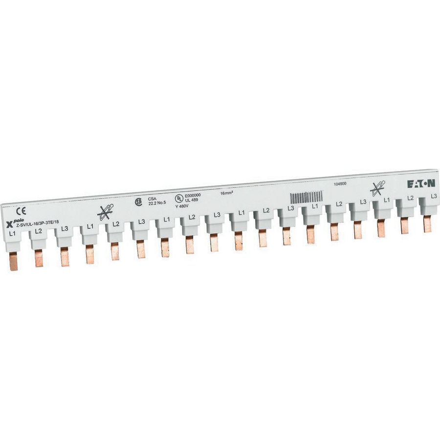 Kamrail voor FAZ-NA/FAZ-RT Pen 16mm² 80A 1P 12TE VVE=10
