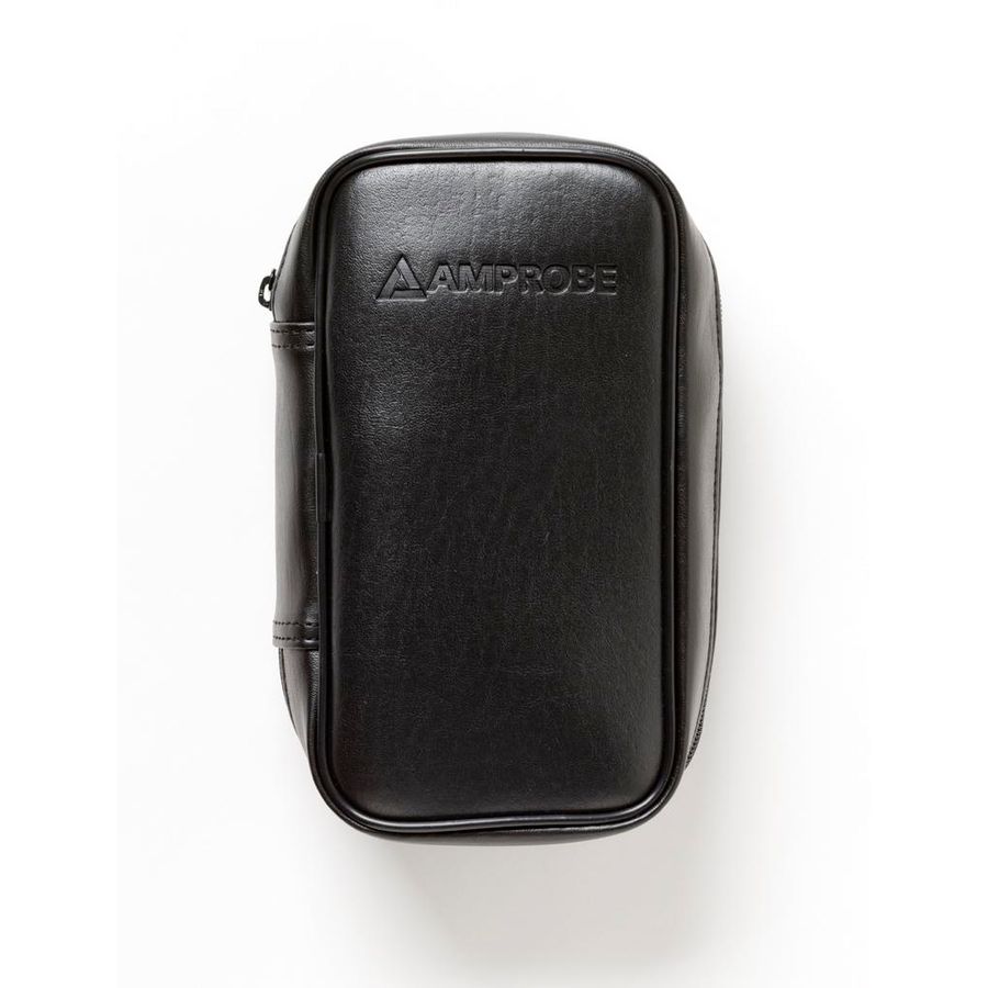 Gestoffeerde vinyl draagtas met riem, 22 x 11,5 x 6 cm
