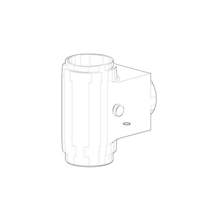 Aansluiting 41x72x68,5mm chr