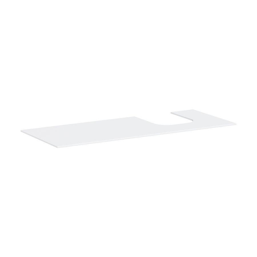 Console 1370x550mm met uitsparing. rechts countertop Xevolos E 54206700