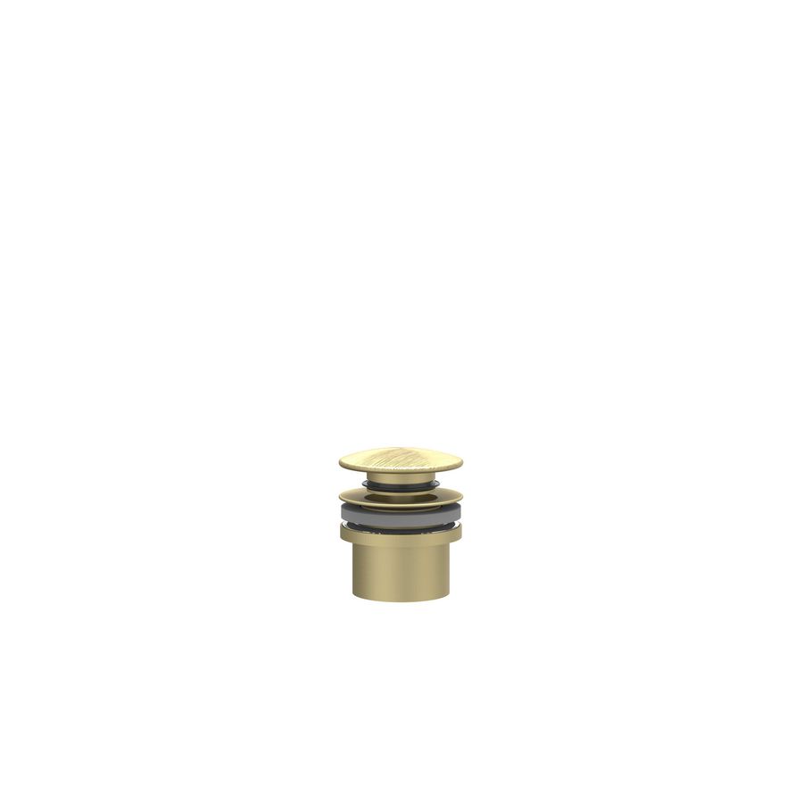Design afvoerplug 1.1/4" stop&go geborsteld mat goud