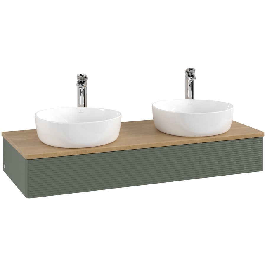 Wastafelonderkast Antao 1200x190x500mm L.Green Matt Lacquer K13151HL