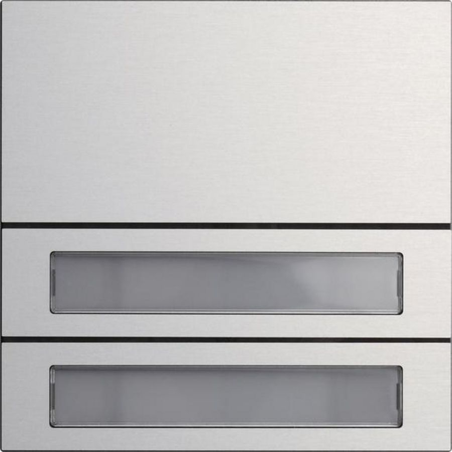 Belknopmod. 2-v System 106 aluminium(geanod.)