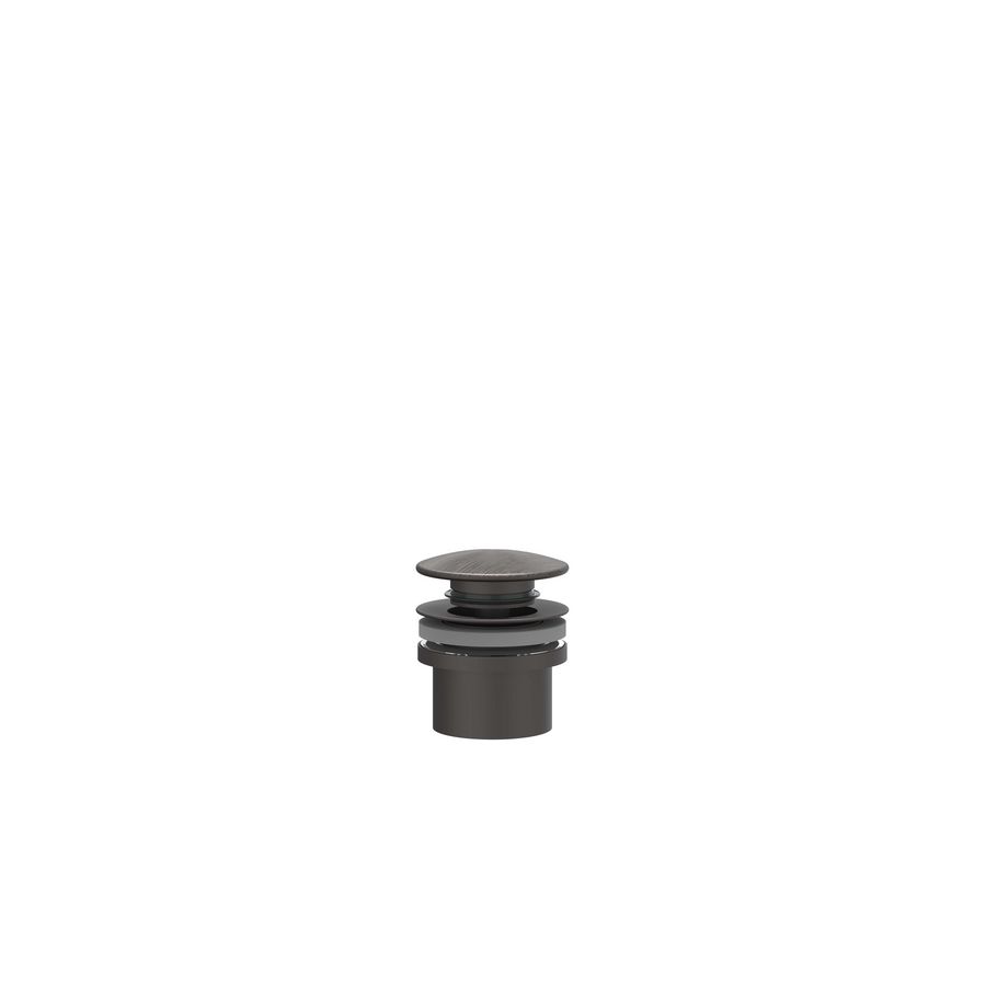 Design afvoerplug 1.1/4" stop&go geborsteld carbon black