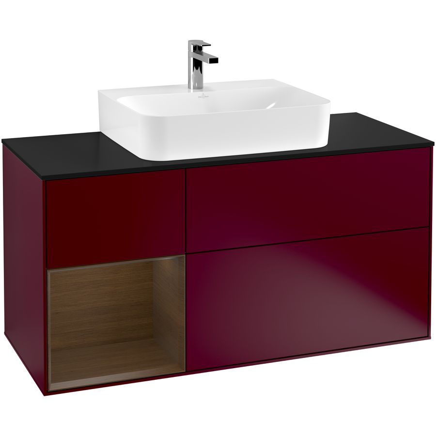 Wastafelonderkast Finion 1200x603x501mm Peony Matt Lacquer G162GNHB