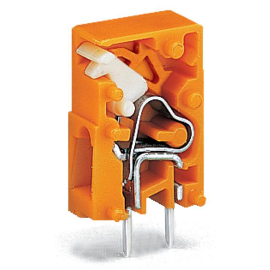 Rijgbare printklem Drukknop 2,5mm² oranje 741-911 VVE=100