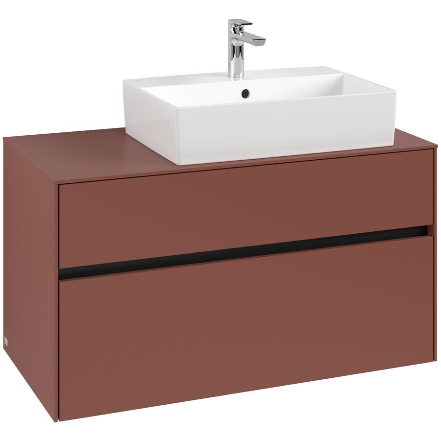 Wastafelonderkast Collaro 1000x548x500mm Wine Red C12700AH