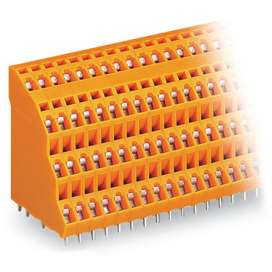 4-etage printklem 2,5mm² raster 5,08mm oranje 738-302 VVE=69