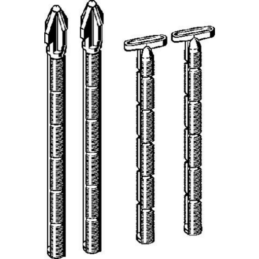 Bouten Set kunststof/geel RAL1004