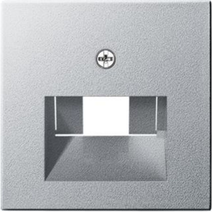 Afdekking UAE/IAE + netwerkaansluitdoos System 55 kl.alum.