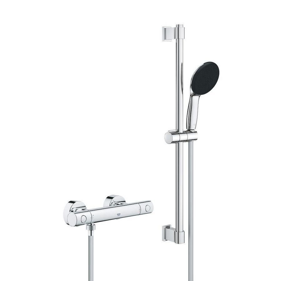Precision Get Renovatieset 150mm douchethermostaat  + glijstangset