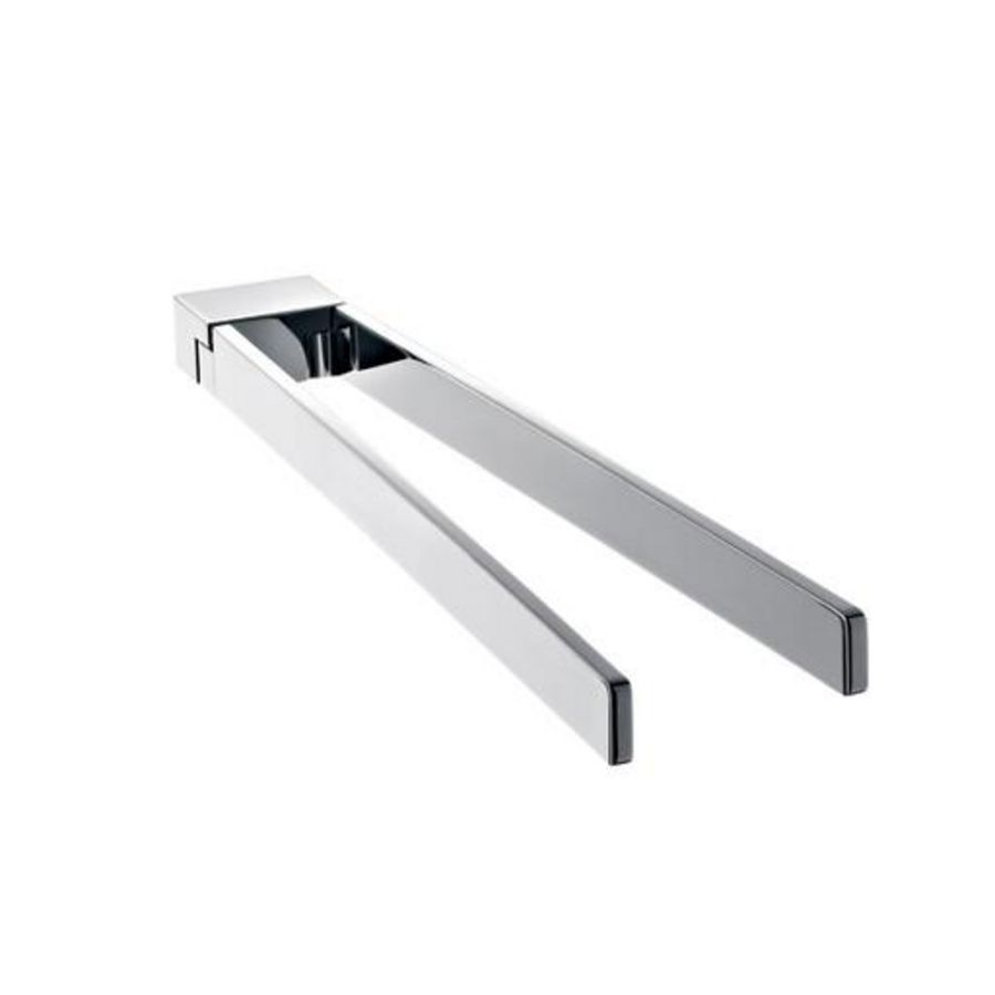 Art 2-lids draaibare handdoekhouder 430mm chroom