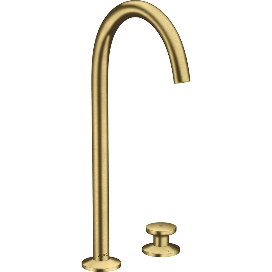 Wastafelmengkraan AXOR One 2-gats Select 260+PO afvoer Brushed Brass