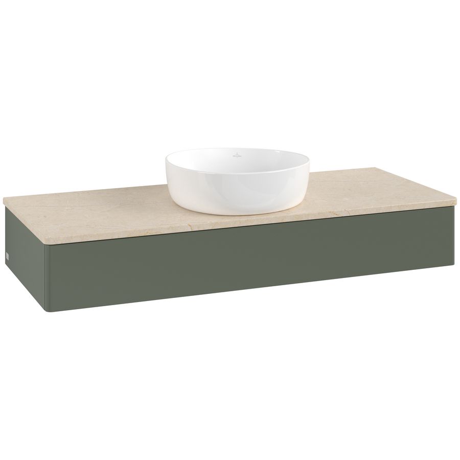 Wastafelonderkast Antao 1200x190x500mm L.Green Matt Lacquer L10013HL