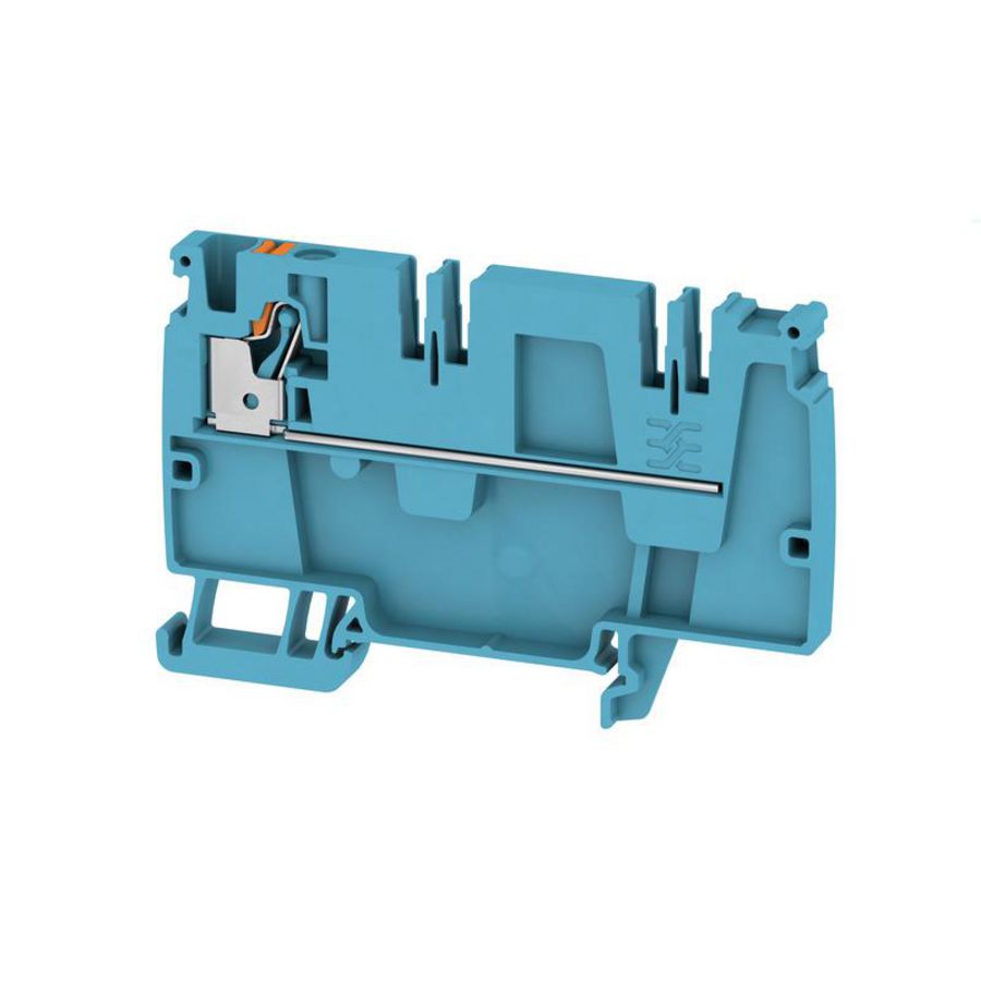 Doorvoerklem PUSH IN blauw 4mm2 32 A 250 Vr VVE=50