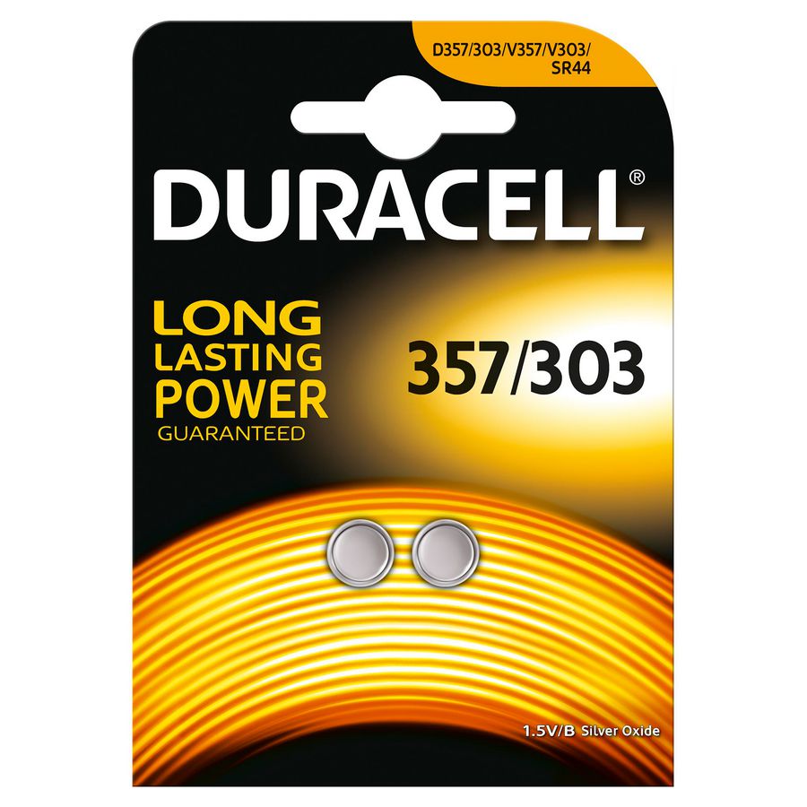 Blister a 2st. batterij D357 Duracel VVE=10
