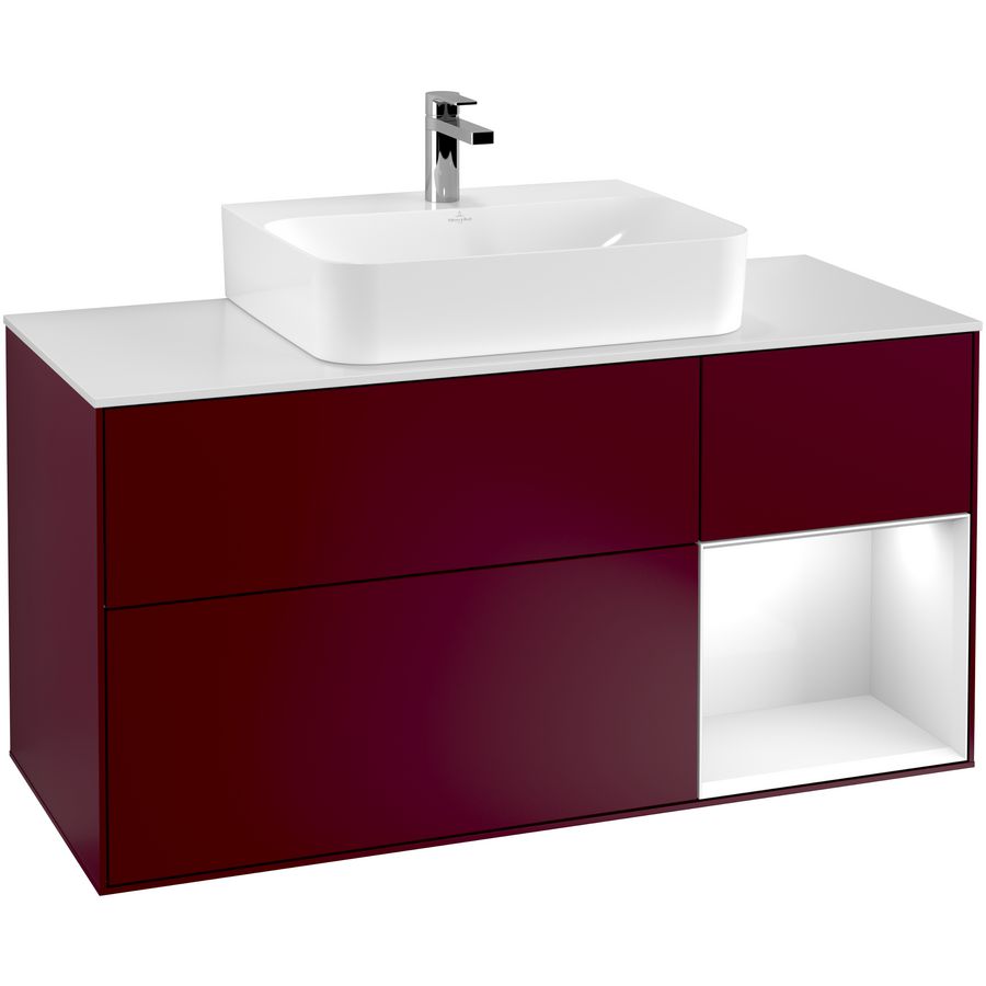 Wastafelonderkast Finion 1200x603x501mm Peony Matt Lacquer G171GFHB