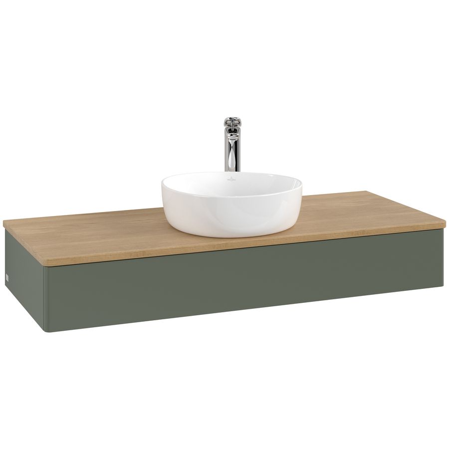 Wastafelonderkast Antao 1200x190x500mm L.Green Matt Lacquer L10051HL