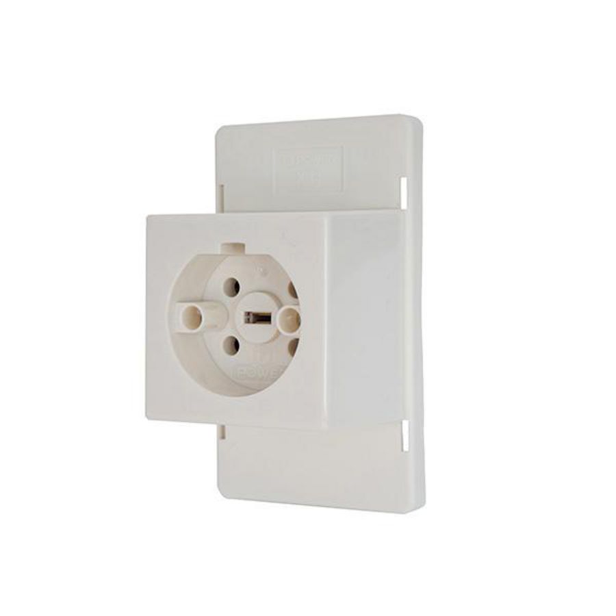 Deksel met perilex contactdoos 16A Power Plex tbv universele lasdoos