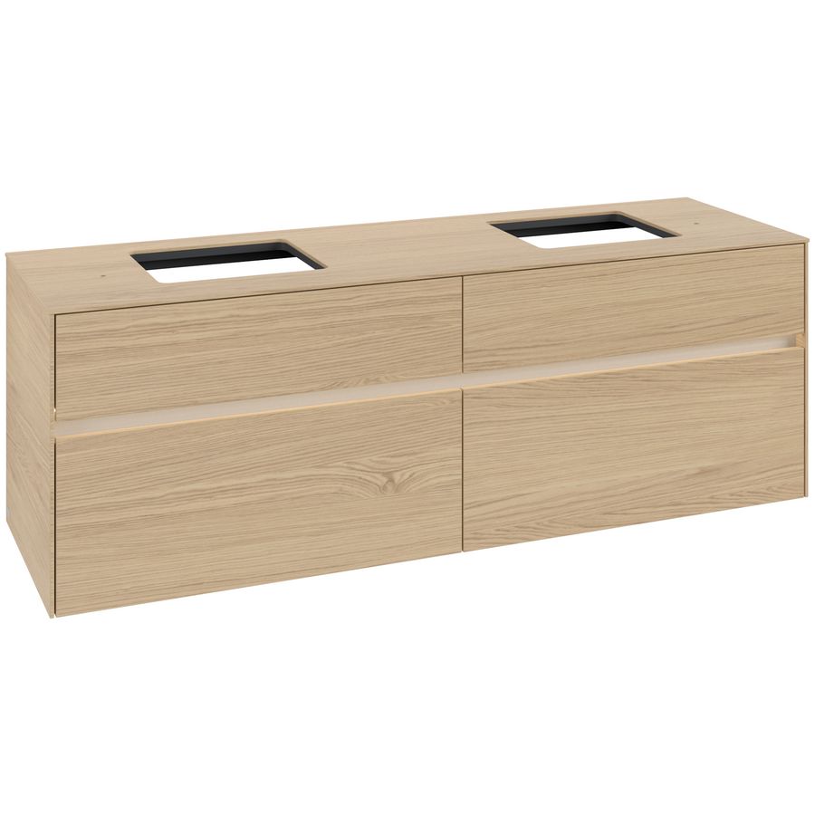 Wastafelonderkast Collaro 1600x548x500mm Nord.Oak C137B0VJ