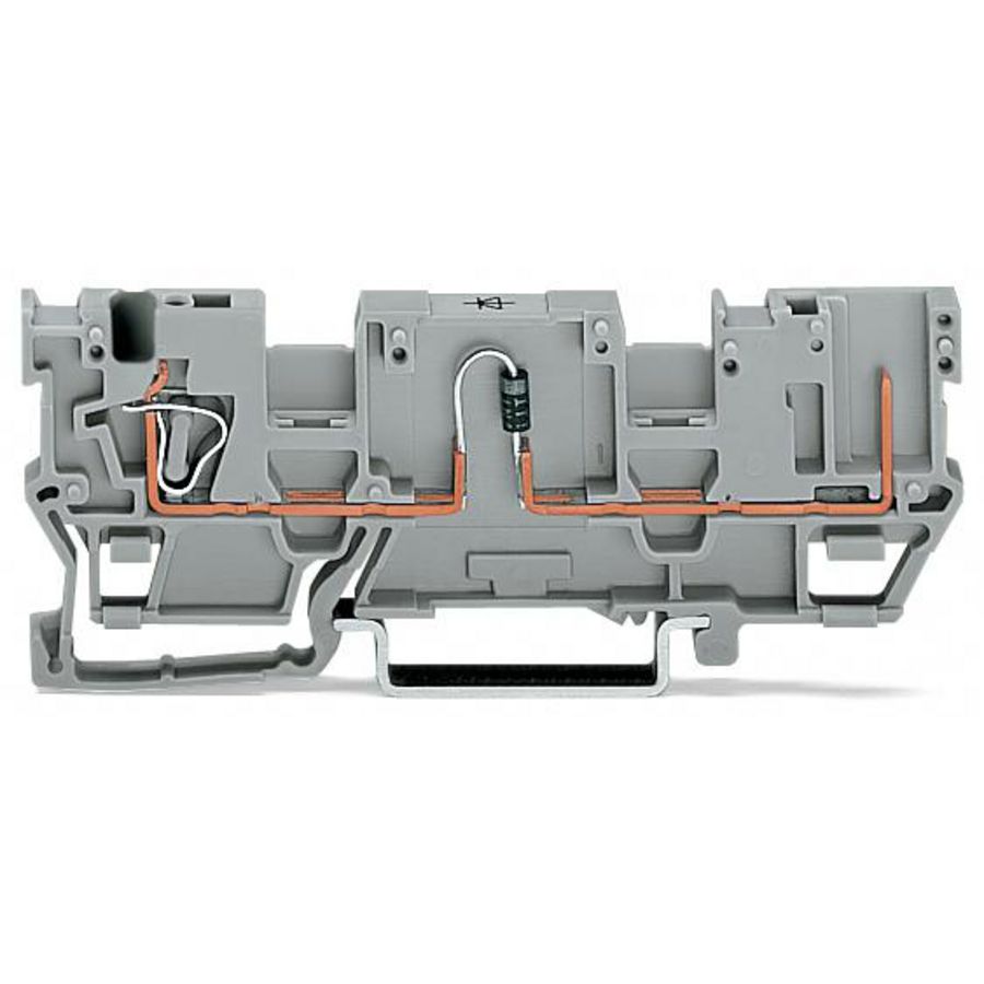 1-draads/1-pins modulebasisklem 2-voudige dwarsbrug  VVE=50