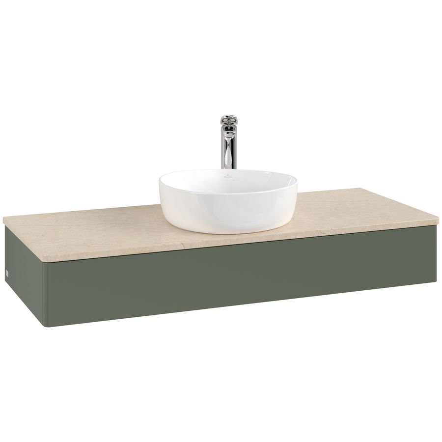 Wastafelonderkast Antao 1200x190x500mm L.Green Matt Lacquer L10053HL