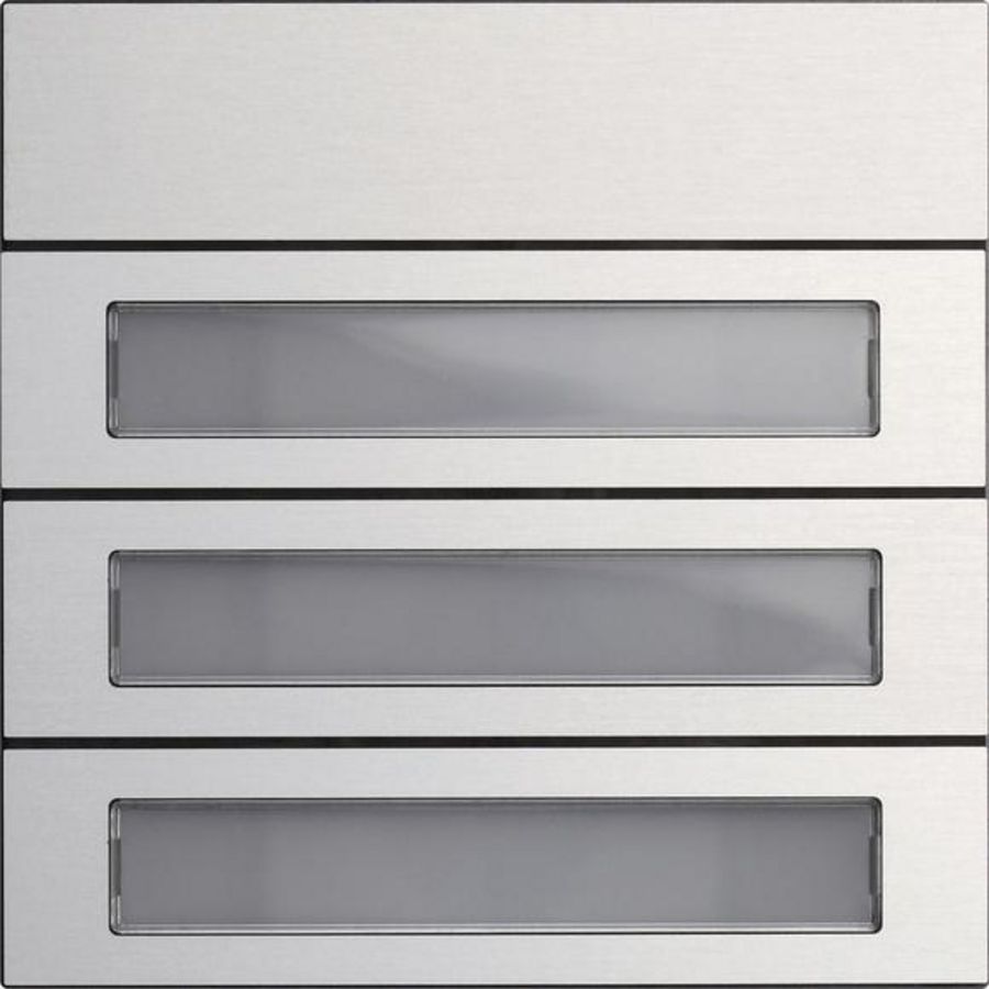 Belknopmod. 3-v System 106 aluminium(geanod.)