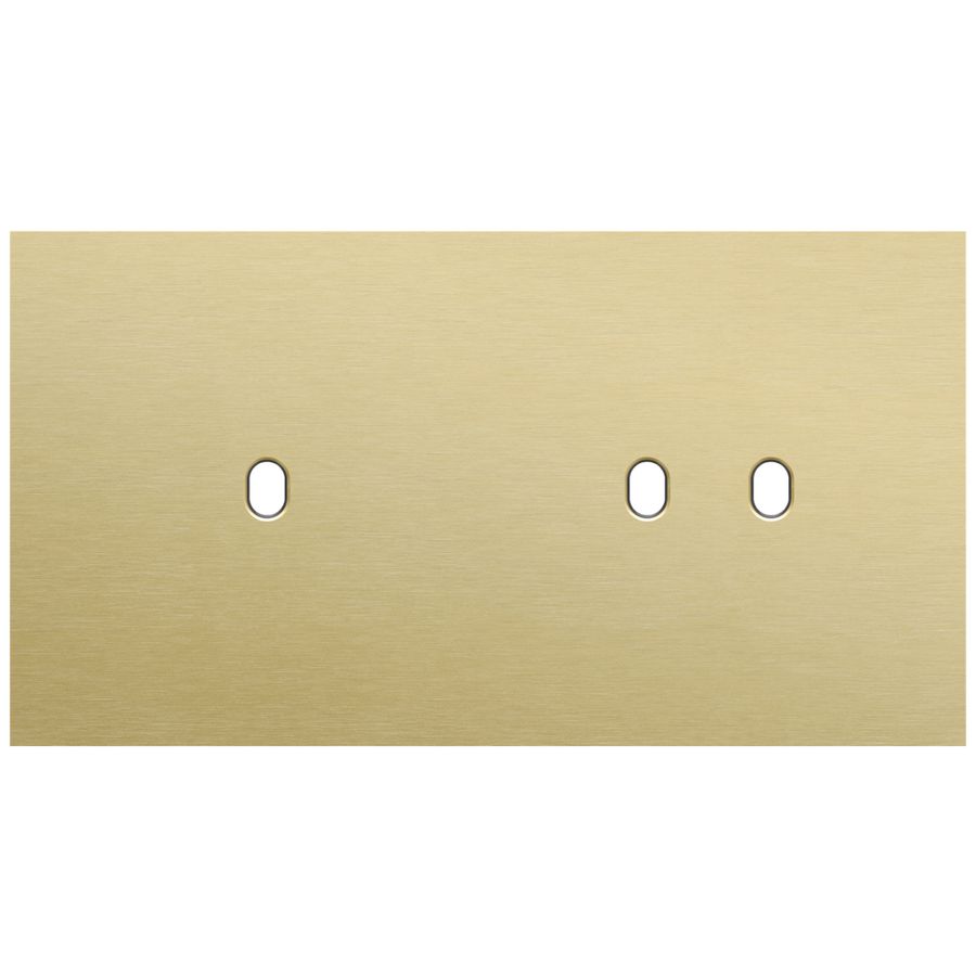 Tweevoudige afdekpl. horizontaal 71mm centerafstand een enke