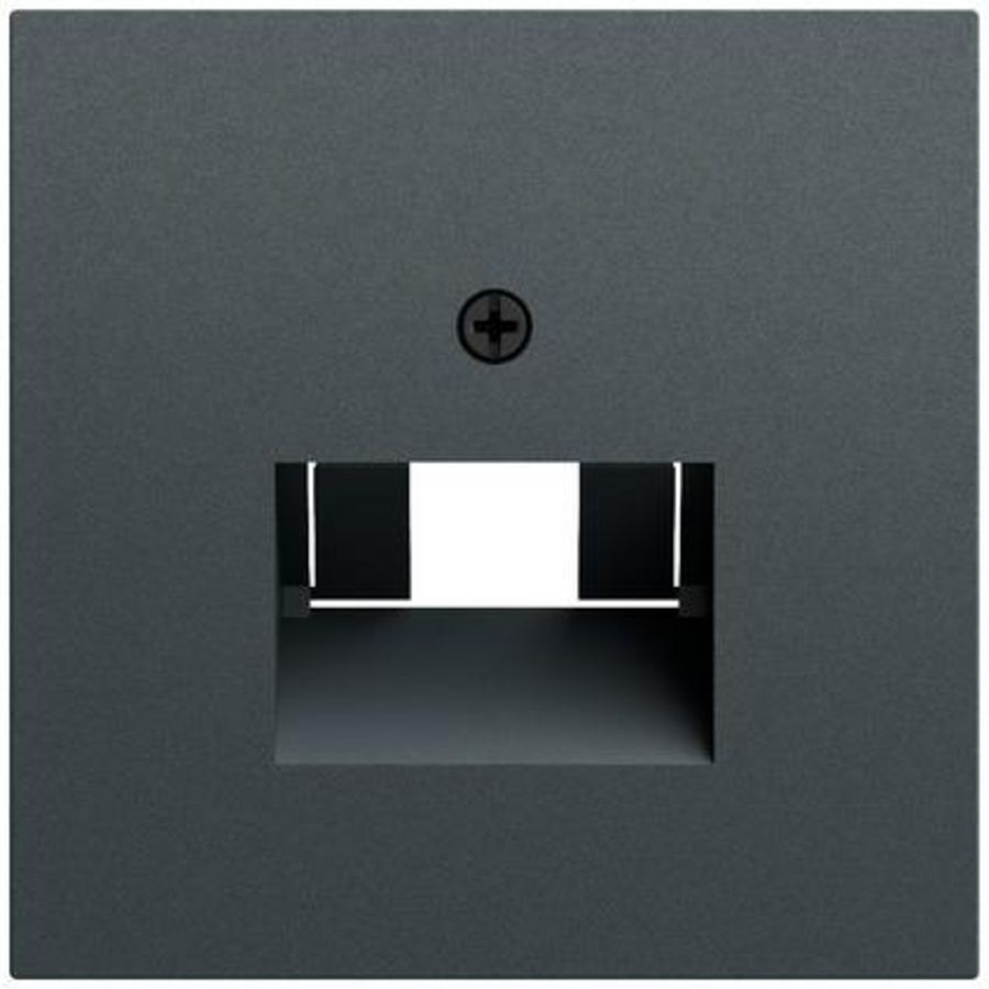 Afdekking UAE/IAE + netwerkaansluitdoos System 70 antracit(gel.)
