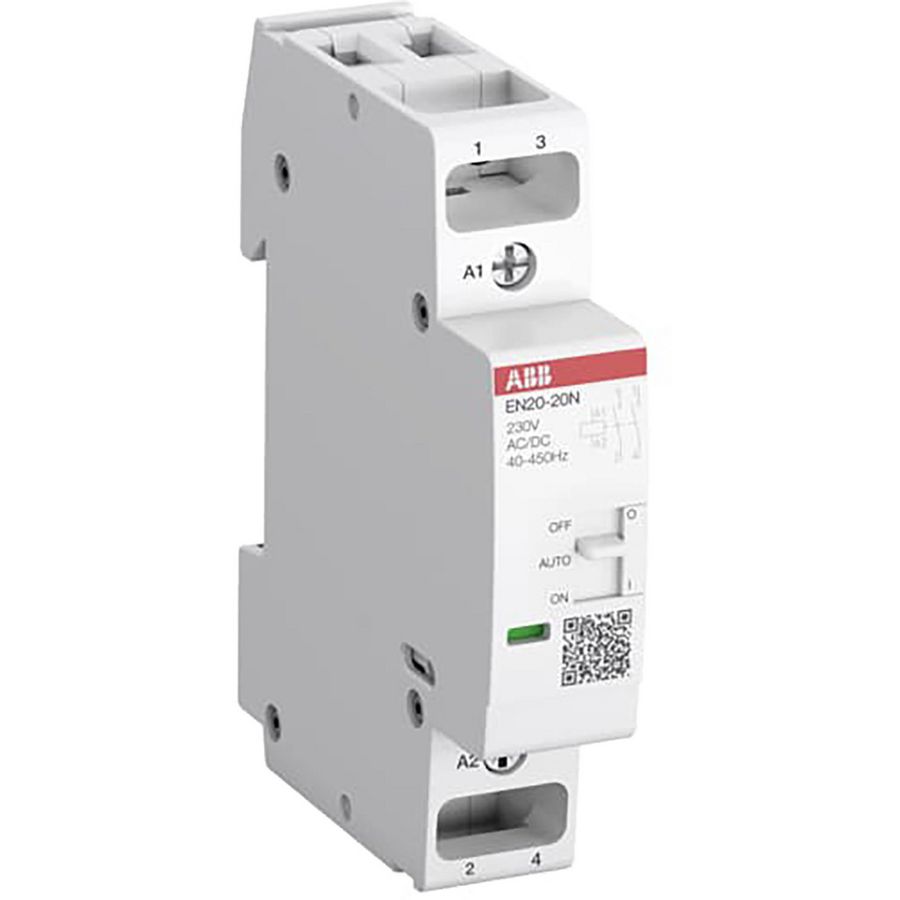 Magneetschakelaar modulair 2 NO contact spoelspan. 2 VVE=12