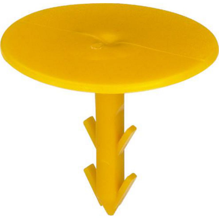 Inslagplug 35x25x5 kunststof/geel VVE=100