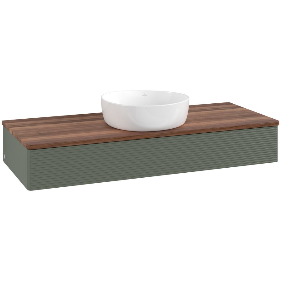 Wastafelonderkast Antao 1200x190x500mm L.Green Matt Lacquer L10112HL