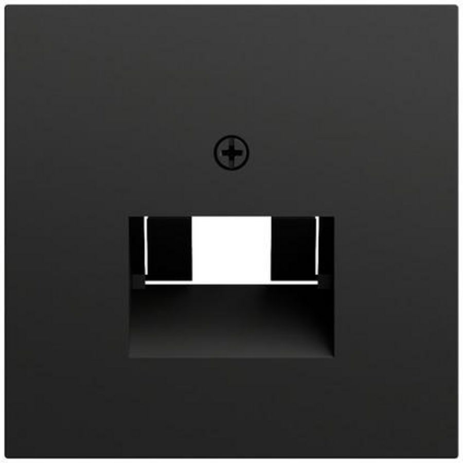 Afdekking UAE/IAE + netwerkaansluitdoos System 70 zwart m(gel.)