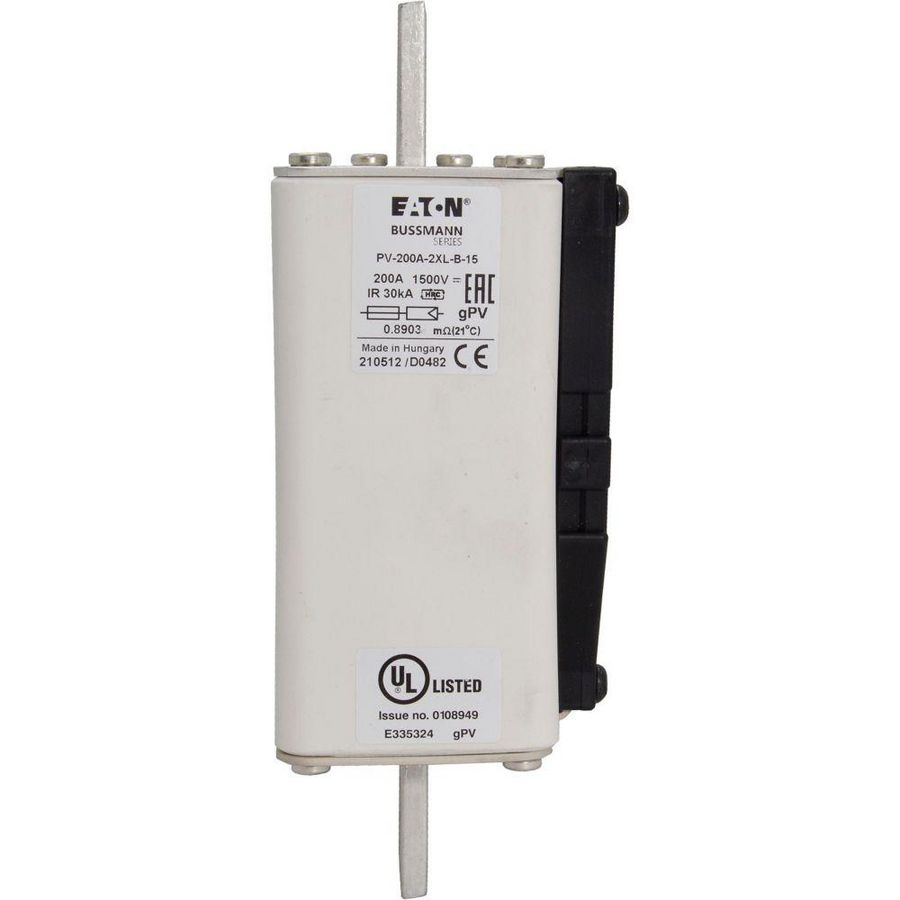 Zekering hoge snelheid 200A DC 1500V 30kA 2XL 61x205mm gP
