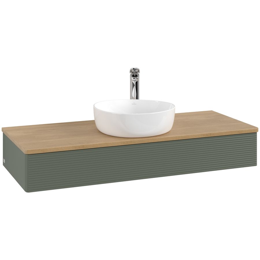 Wastafelonderkast Antao 1200x190x500mm L.Green Matt Lacquer L10151HL