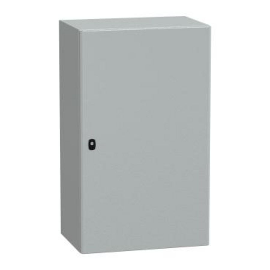 Kast Volle deur 1000x600x400mm IP66 IK10 RAL70 Spacial S3D