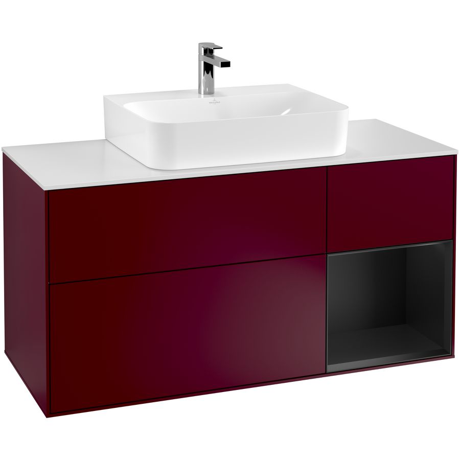 Wastafelonderkast Finion 1200x603x501mm Peony Matt Lacquer G171PDHB