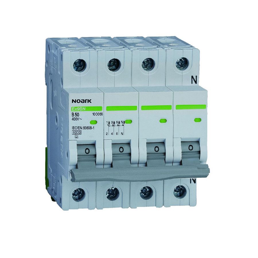 Installatieautomaat 3-polig + Nul B-karakteristiek 20A 6kA 72mm VVE=3