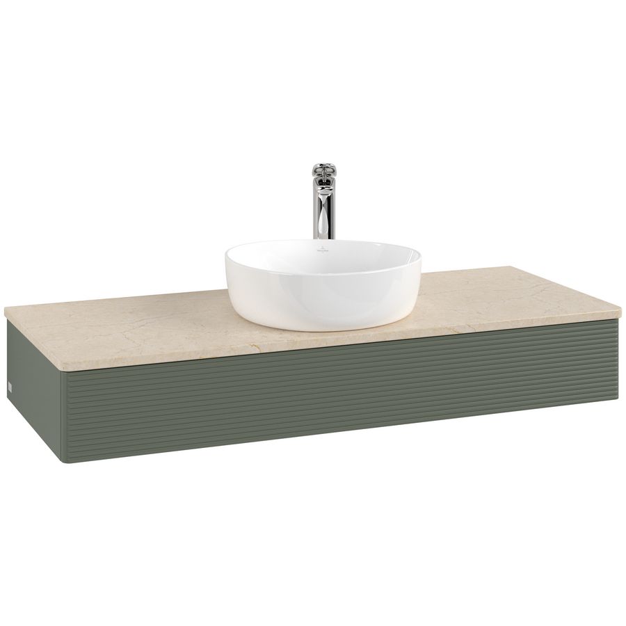 Wastafelonderkast Antao 1200x190x500mm L.Green Matt Lacquer L10153HL