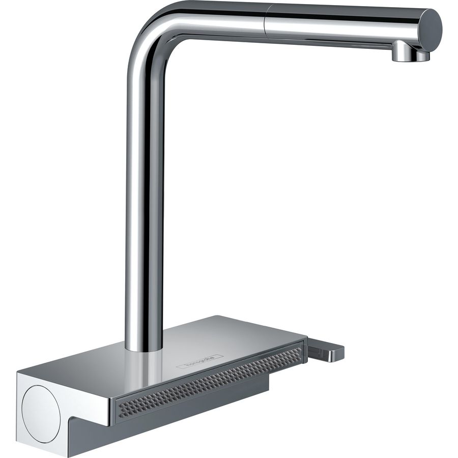 Aquno Select M81 1-hendel keukenkraan 250 uittrekbare vuistdouche 2 straalsoorten chroom