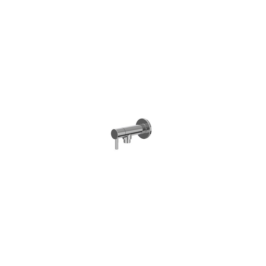 Hoekstopkraan 1/2" x 3/8" chroom