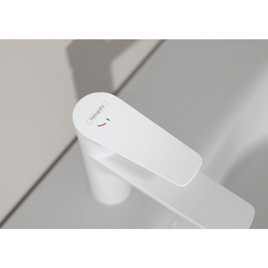 Wastafelmengkraan 110 1-hendel Talis E CoolStart 71714700 mat wit