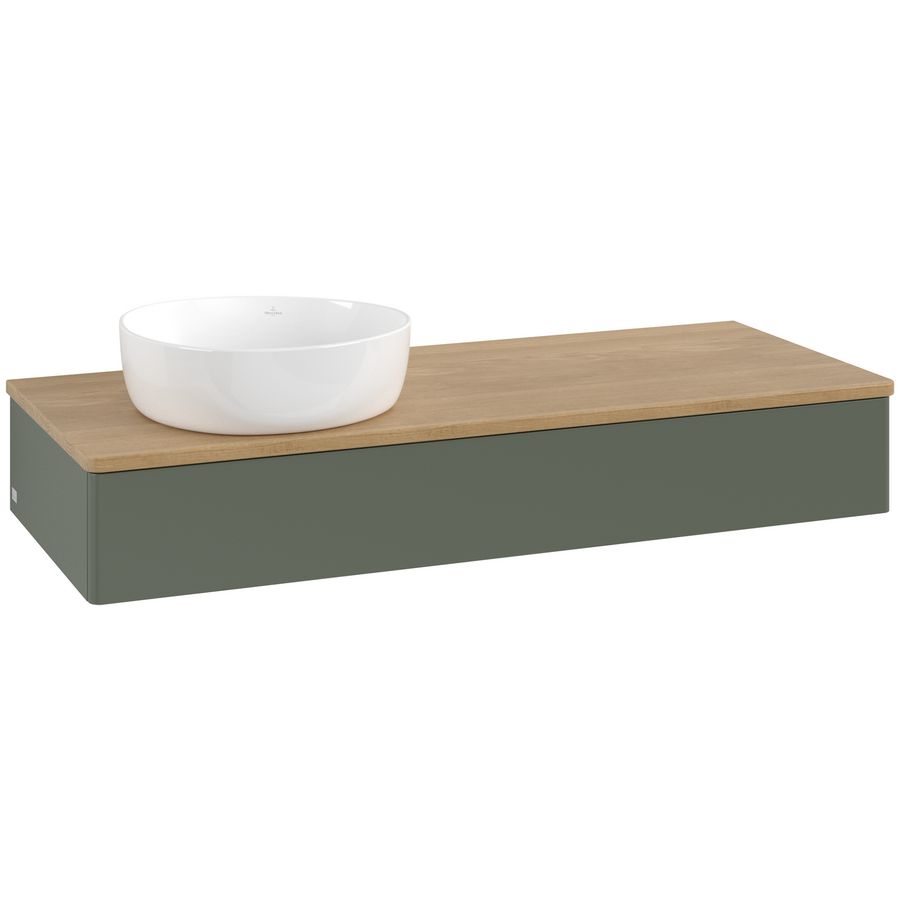 Wastafelonderkast Antao 1200x190x500mm L.Green Matt Lacquer L11011HL