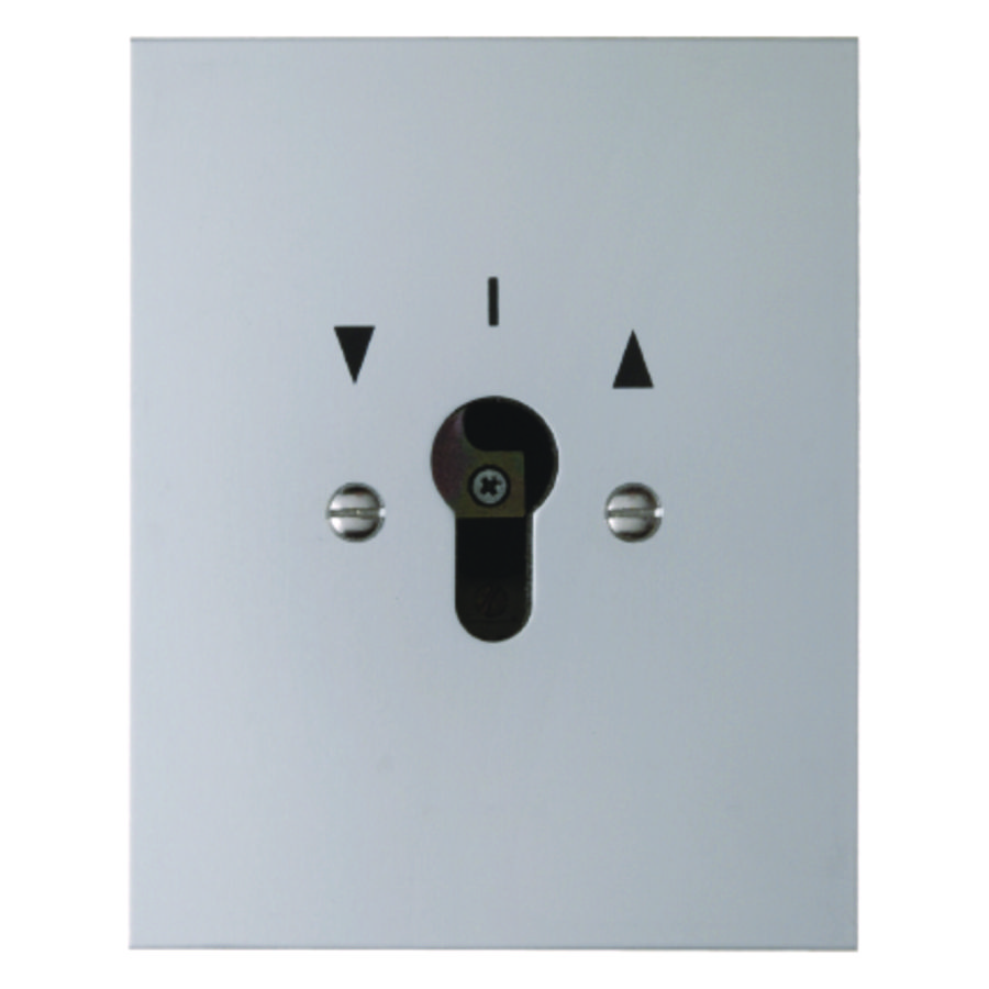 Jaloezieschakelaar 2-polig voor sleutelcilinder inbouw gegot