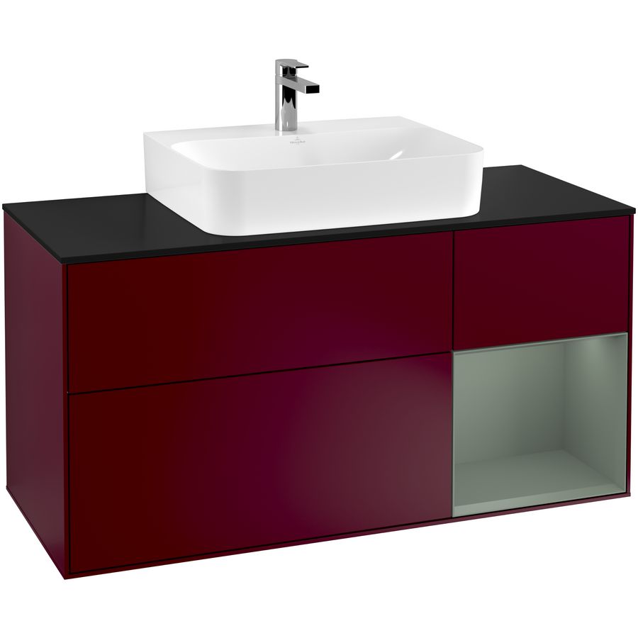 Wastafelonderkast Finion 1200x603x501mm Peony Matt Lacquer G172GMHB
