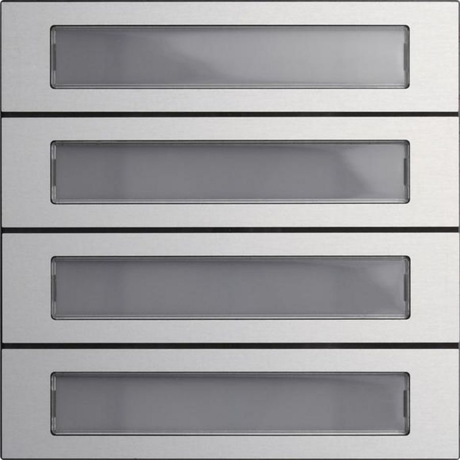 Belknopmod. 4-v System 106 aluminium(geanod.)
